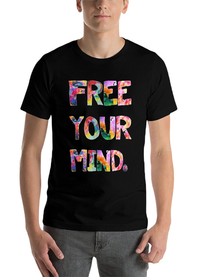 Free Your Mind Tie-Dye Graphic T-Shirt