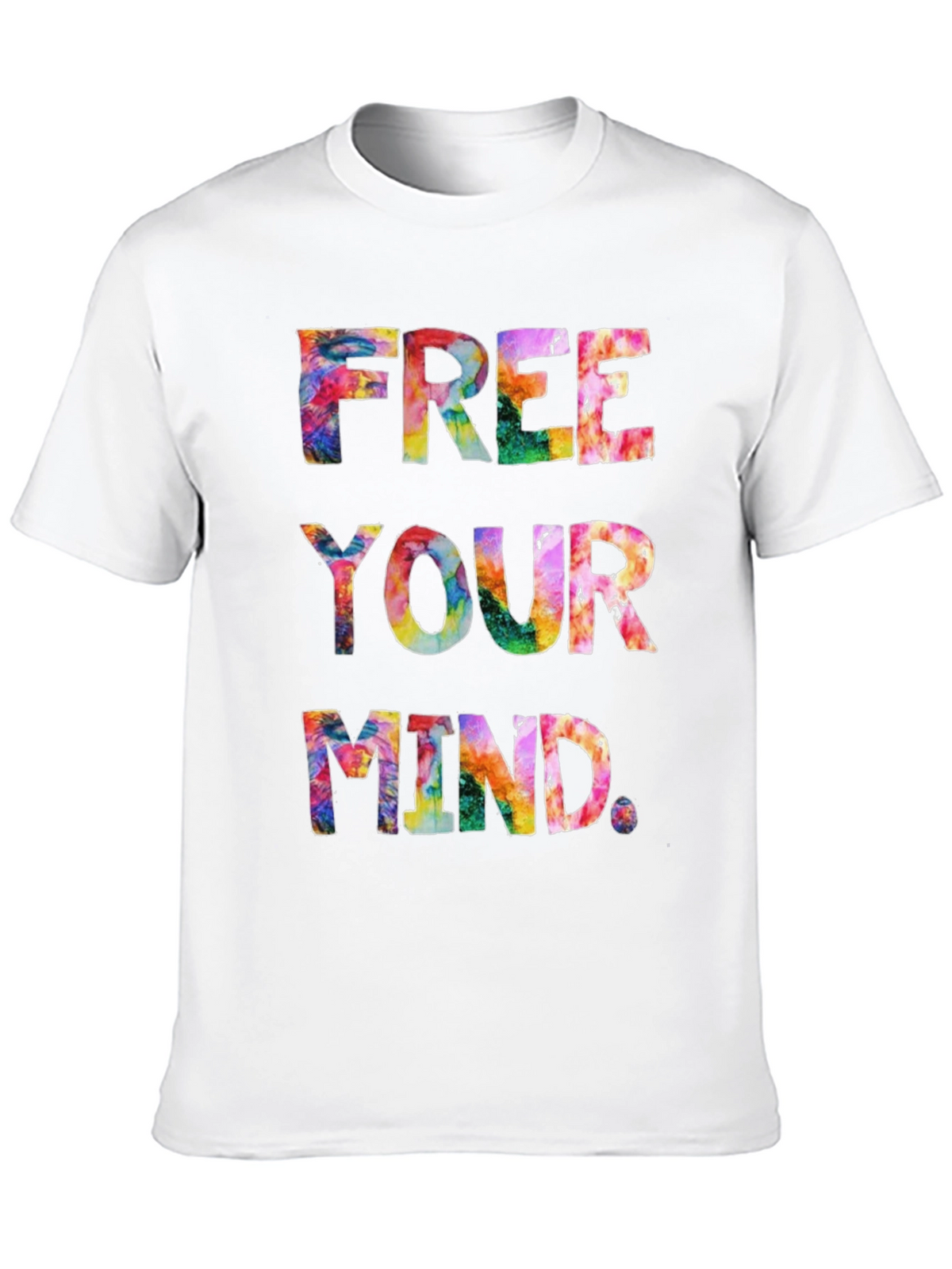 Free Your Mind Tie-Dye Graphic T-Shirt