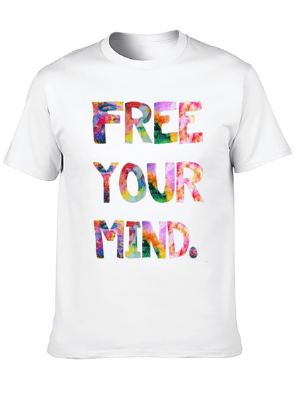 Free Your Mind Tie-Dye Graphic T-Shirt