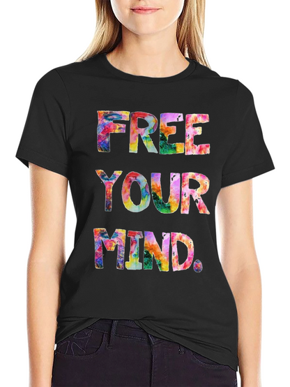 Free Your Mind Tie-Dye Graphic T-Shirt