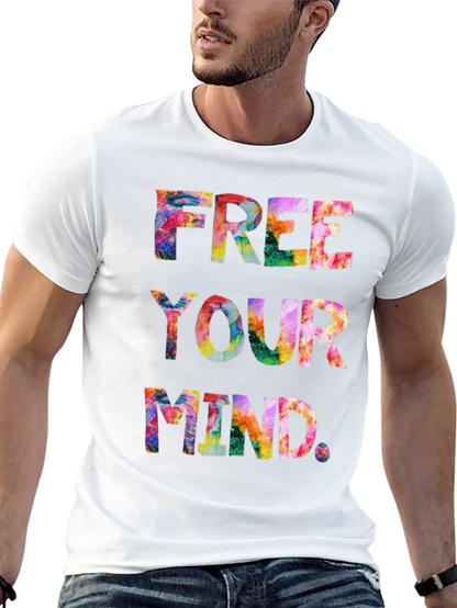 Free Your Mind Tie-Dye Graphic T-Shirt