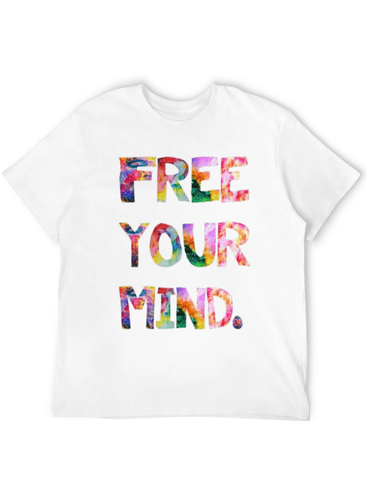 Free Your Mind Tie-Dye Graphic T-Shirt