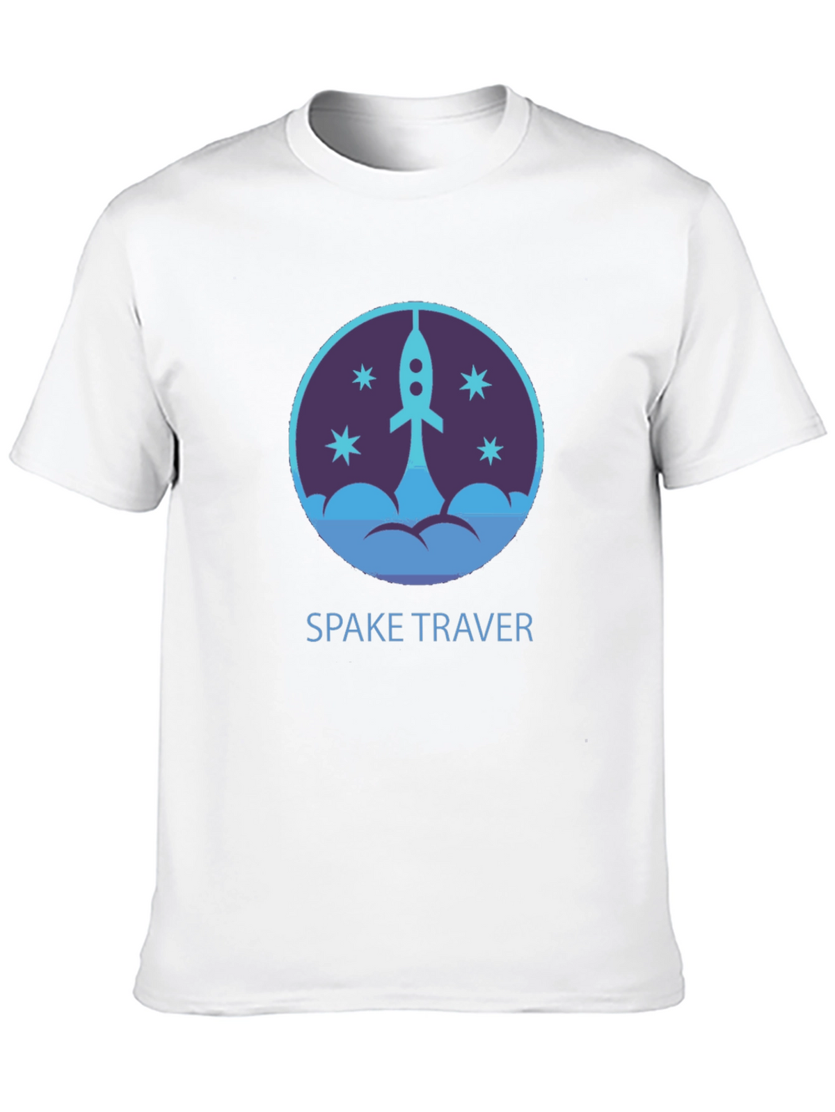 Space Traveler Graphic Tee - Black Cotton Comfort