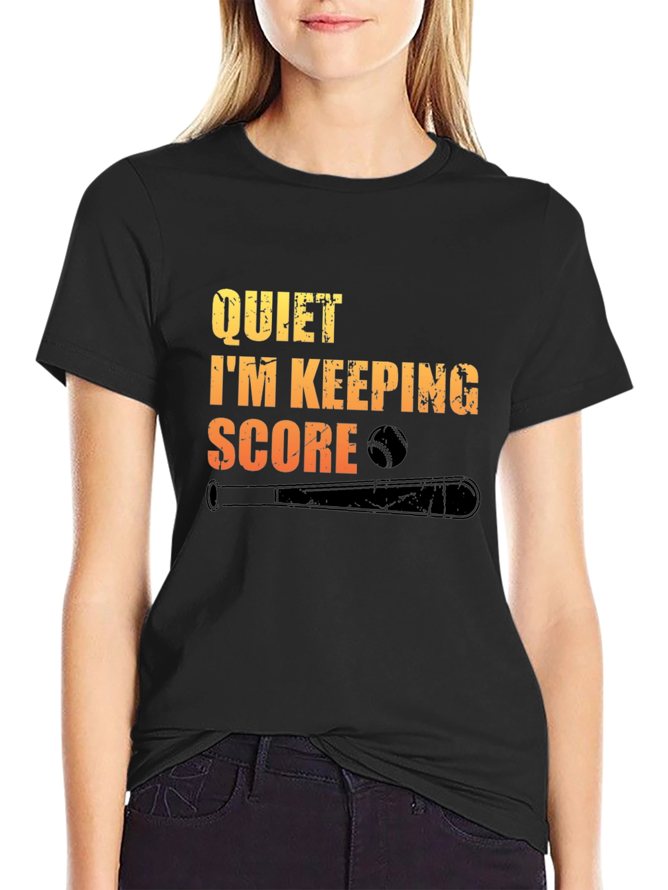 Quiet Im Keeping Score Baseball T-Shirt
