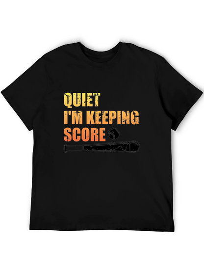 Quiet Im Keeping Score Baseball T-Shirt