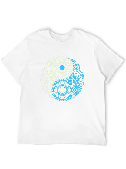 Yin Yang Mandala Graphic T-Shirt - Relaxed Fit