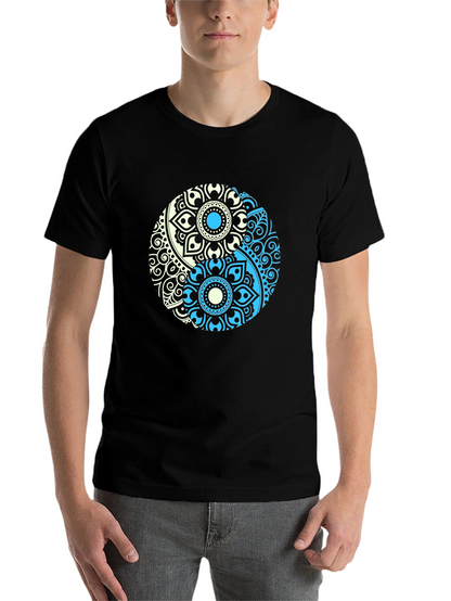 Yin Yang Mandala Graphic T-Shirt - Relaxed Fit