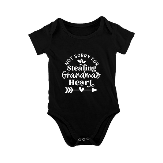 Not Sorry For Stealing Grandma¡¯s Heart Arrow Baby Bodysuit