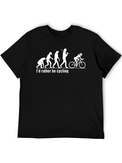 Evolution of Cyclist Graphic T-Shirt