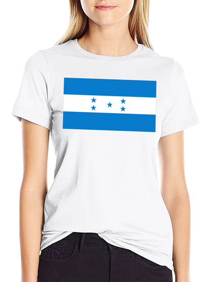 Honduras Flag Graphic Tee - Black T-Shirt