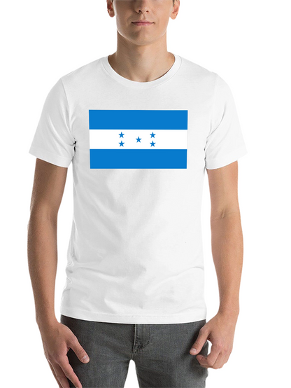 Honduras Flag Graphic Tee - Black T-Shirt
