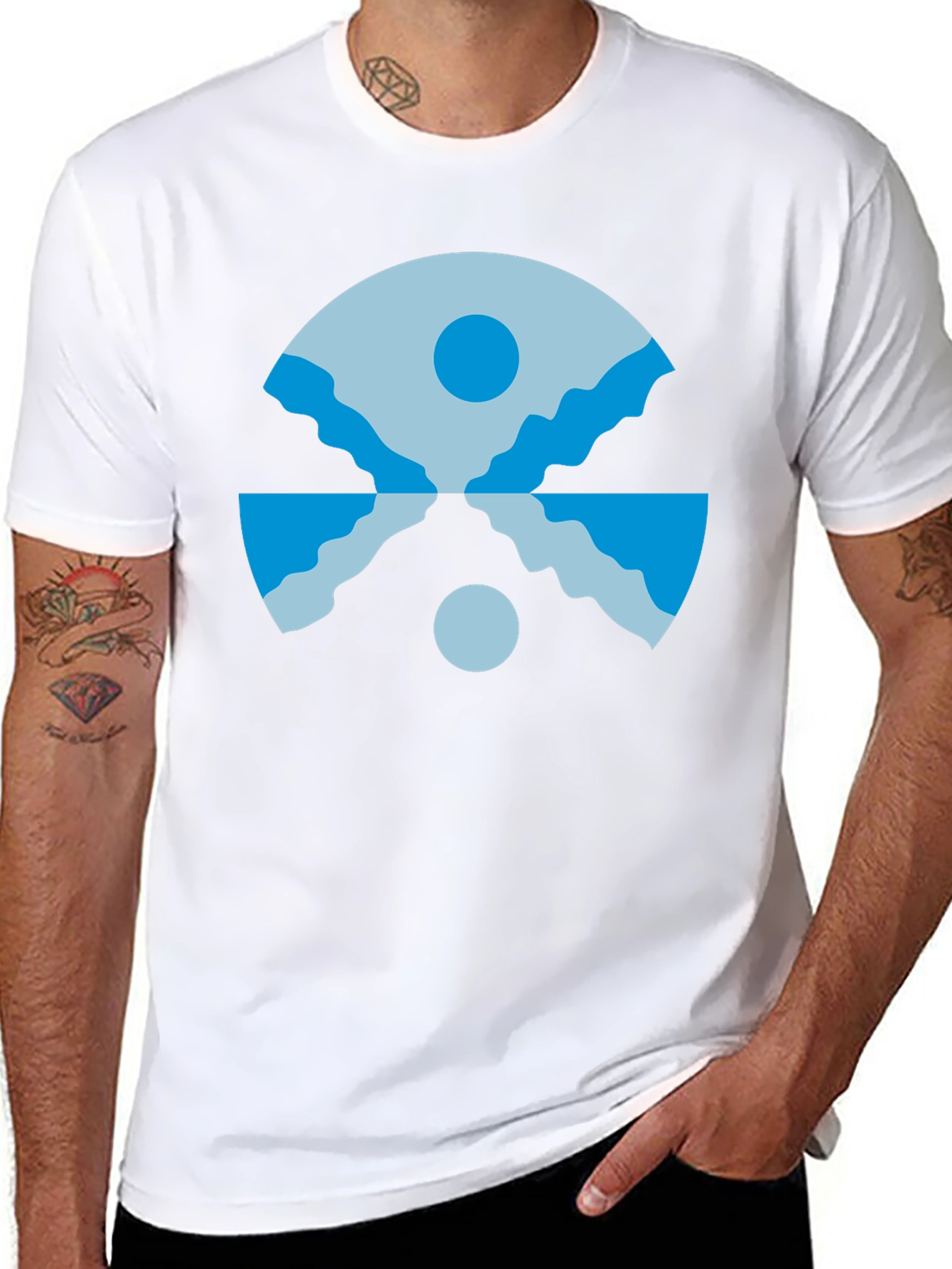 Geometric Landscape T-Shirt
