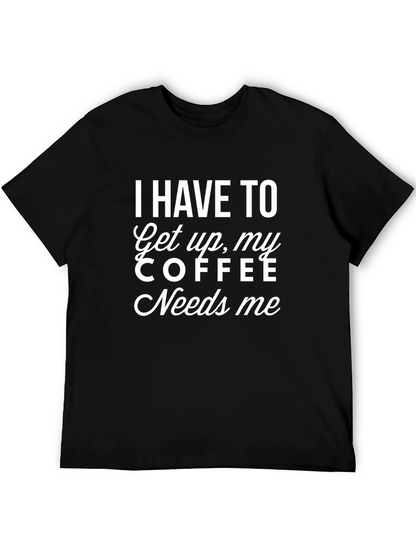 Coffee Lovers Black Graphic T-Shirt