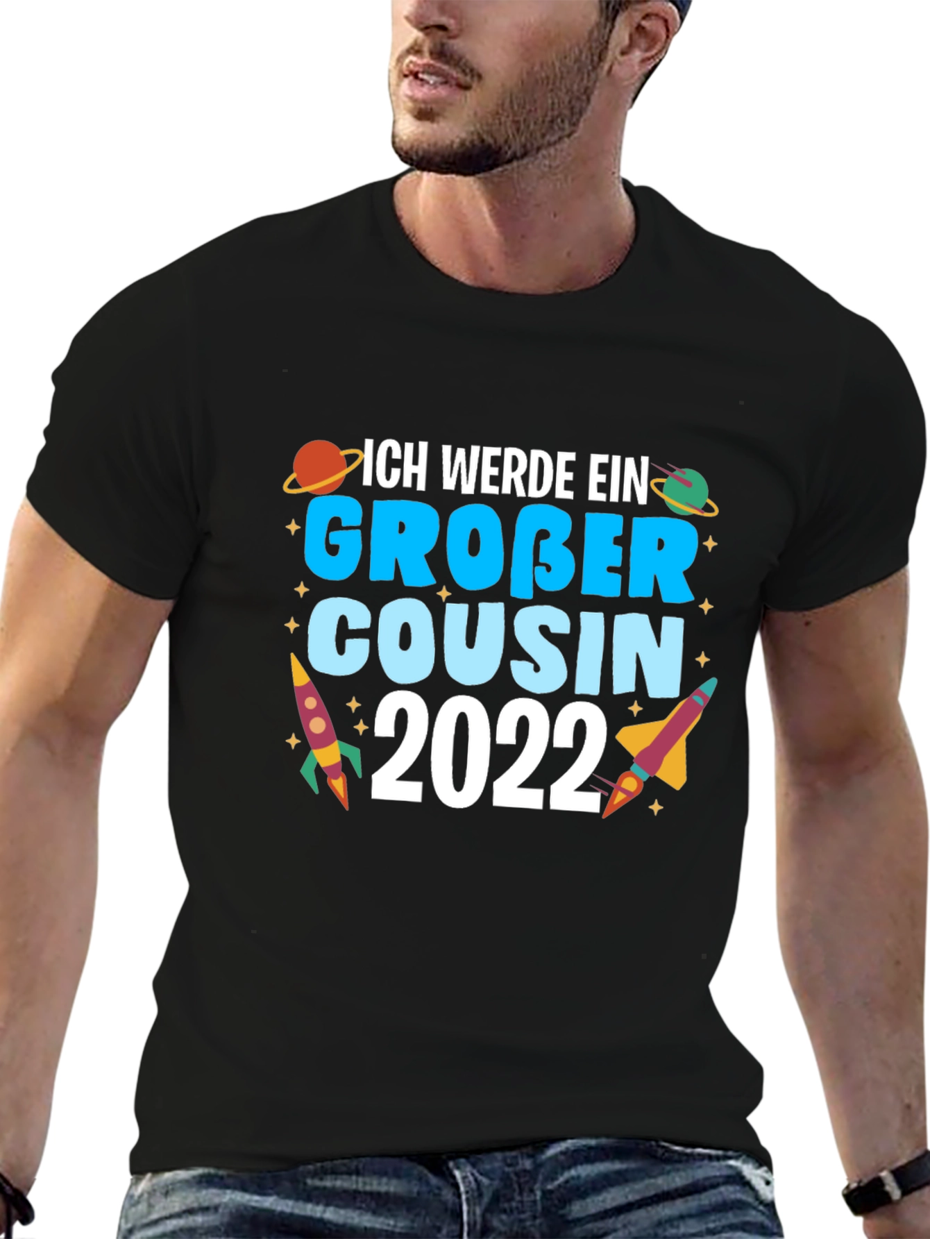 Ich Werde Ein Gro?er Cousin 2022 Black T-Shirt