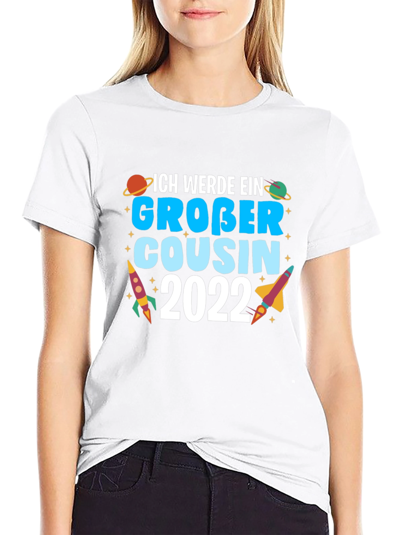 Ich Werde Ein Gro?er Cousin 2022 Black T-Shirt