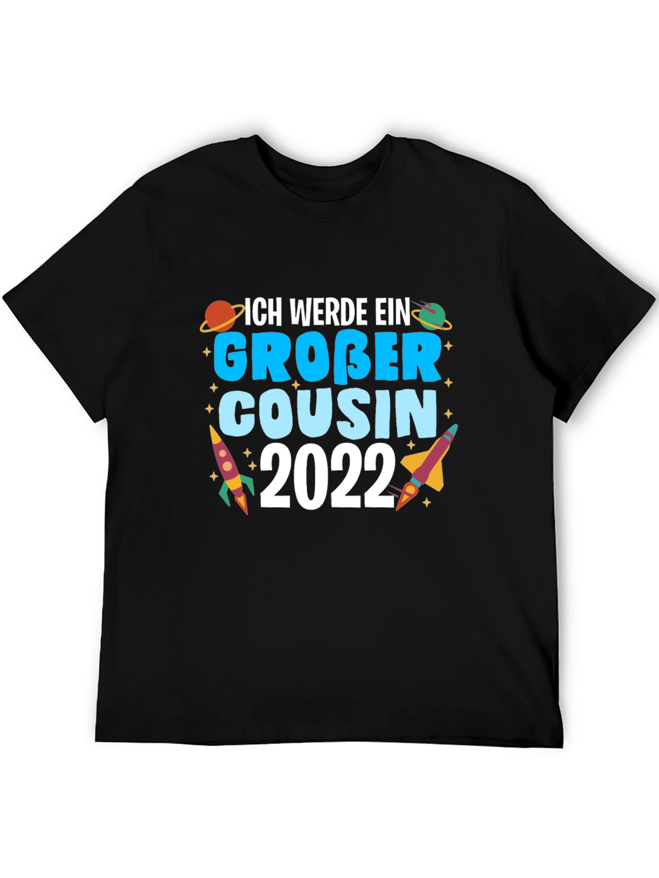 Ich Werde Ein Gro?er Cousin 2022 Black T-Shirt