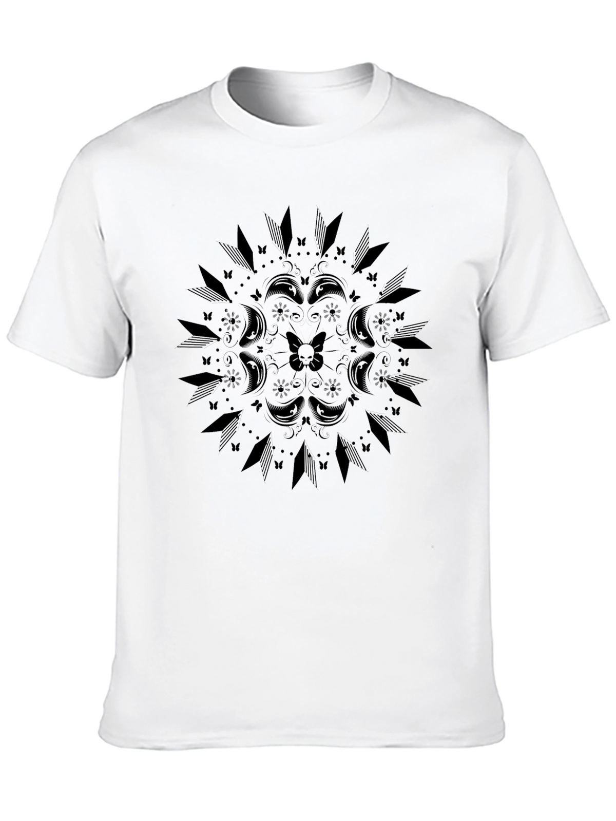 Gothic Mandala T-Shirt - Unisex Black Tee