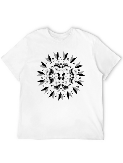 Gothic Mandala T-Shirt - Unisex Black Tee