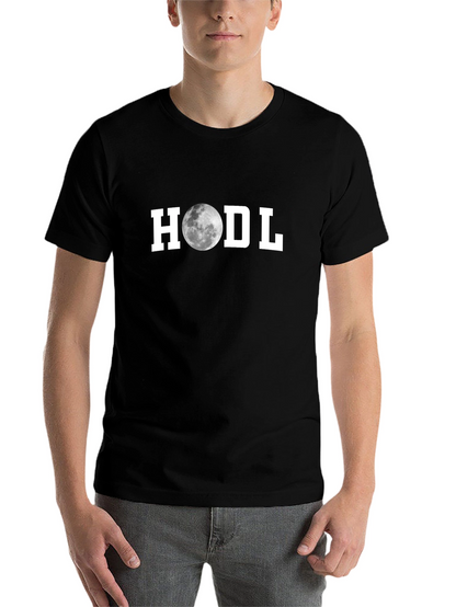 HODL Moon Graphic T-Shirt - Crypto Investor Tee