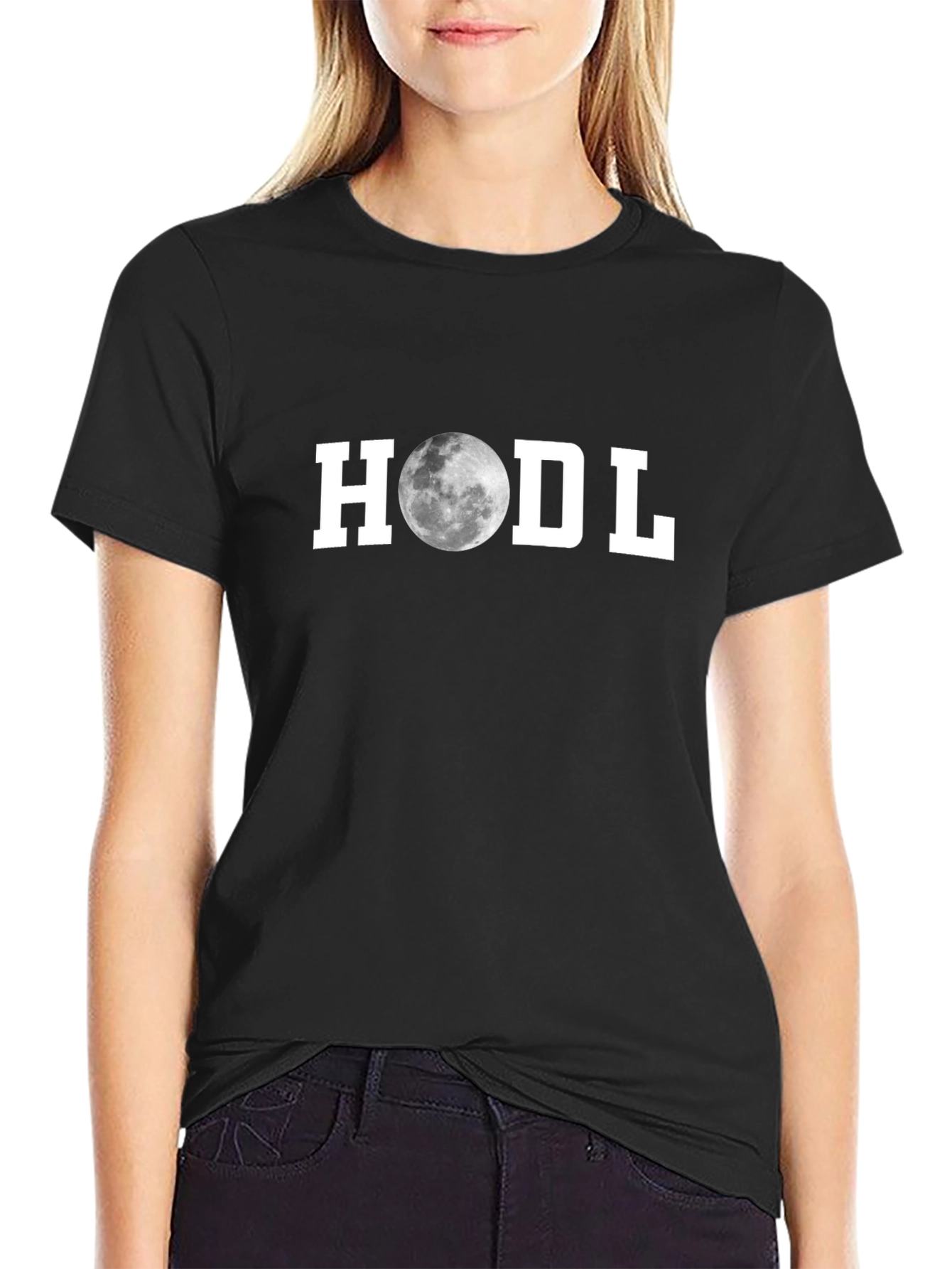 HODL Moon Graphic T-Shirt - Crypto Investor Tee