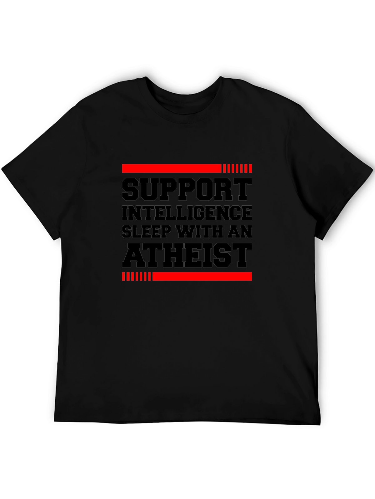 Support Intelligence Atheist Graphic Tee