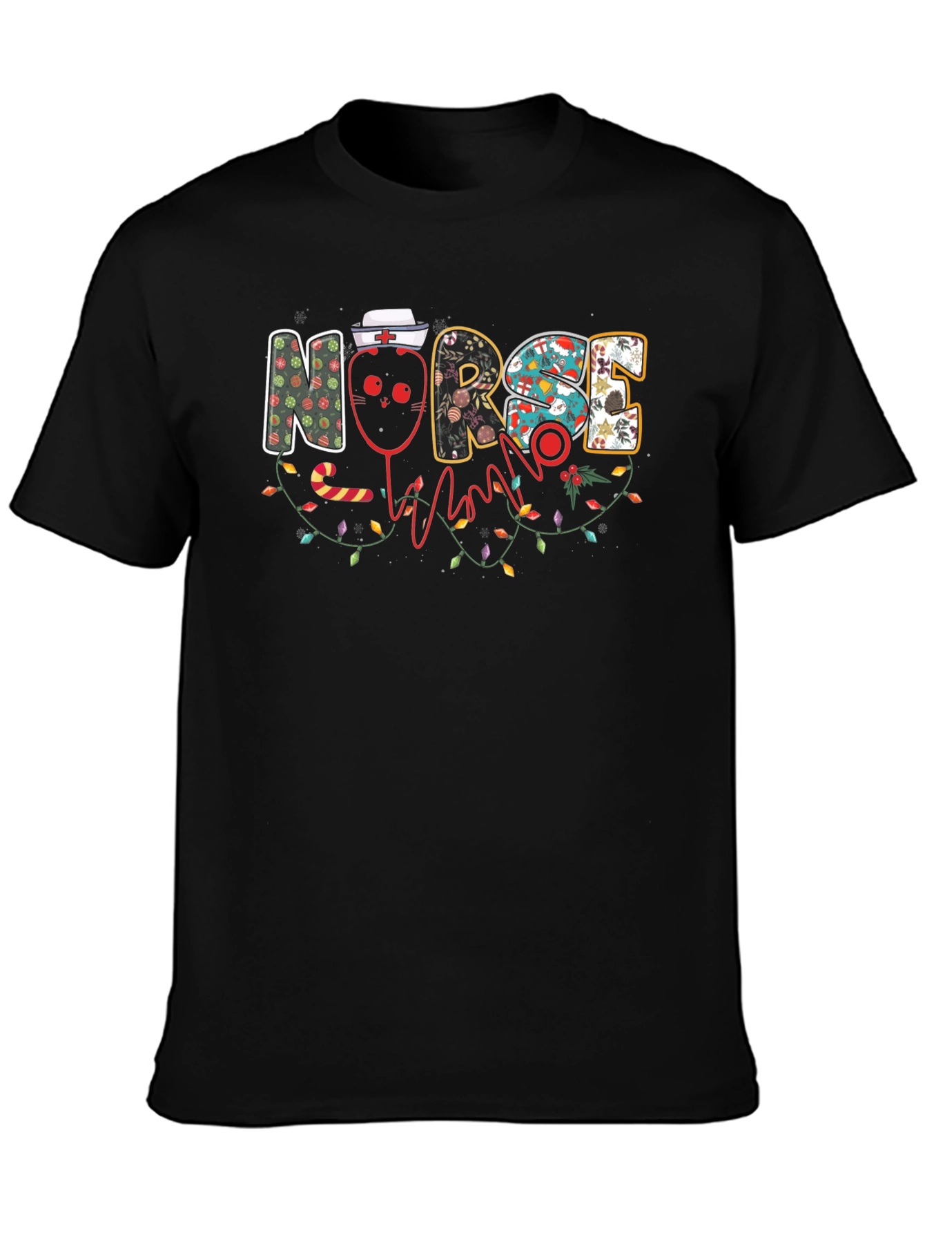 Festive Christmas Nurse T-Shirt