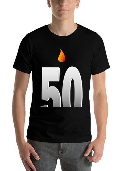 Birthday 50 Candle T-Shirt - Celebrate in Style!