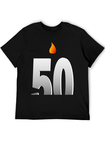 Birthday 50 Candle T-Shirt - Celebrate in Style!