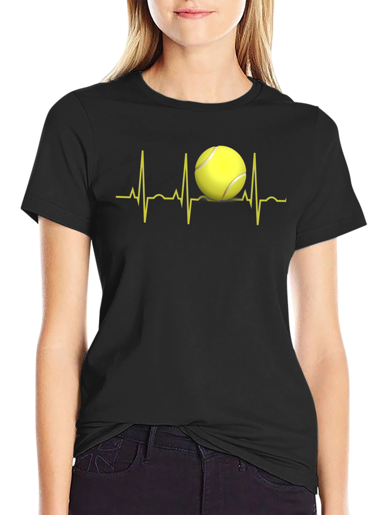Tennis Heartbeat T-Shirt - Love of Tennis