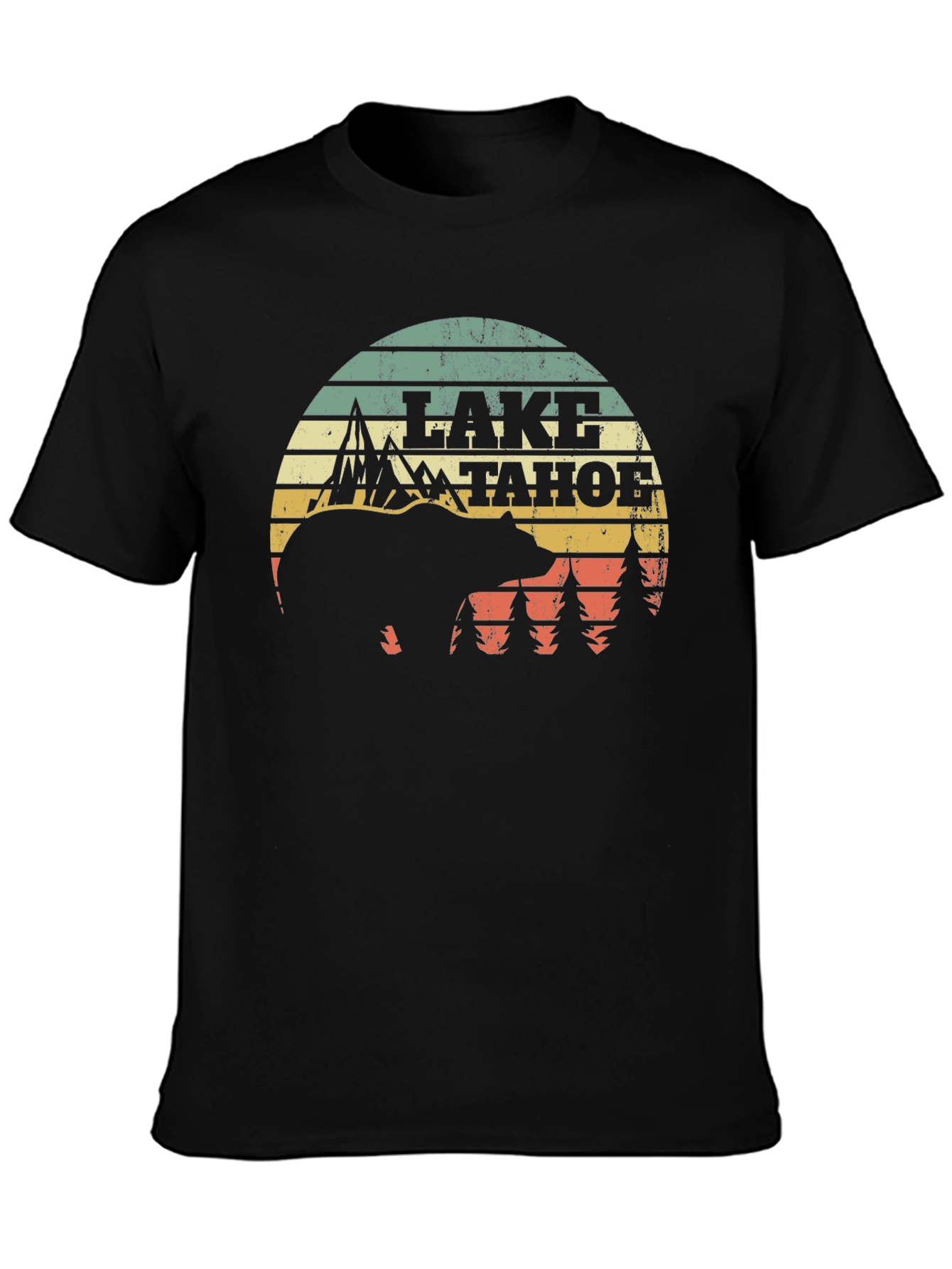 Lake Tahoe Bear Graphic Tee - Nature Inspired Design