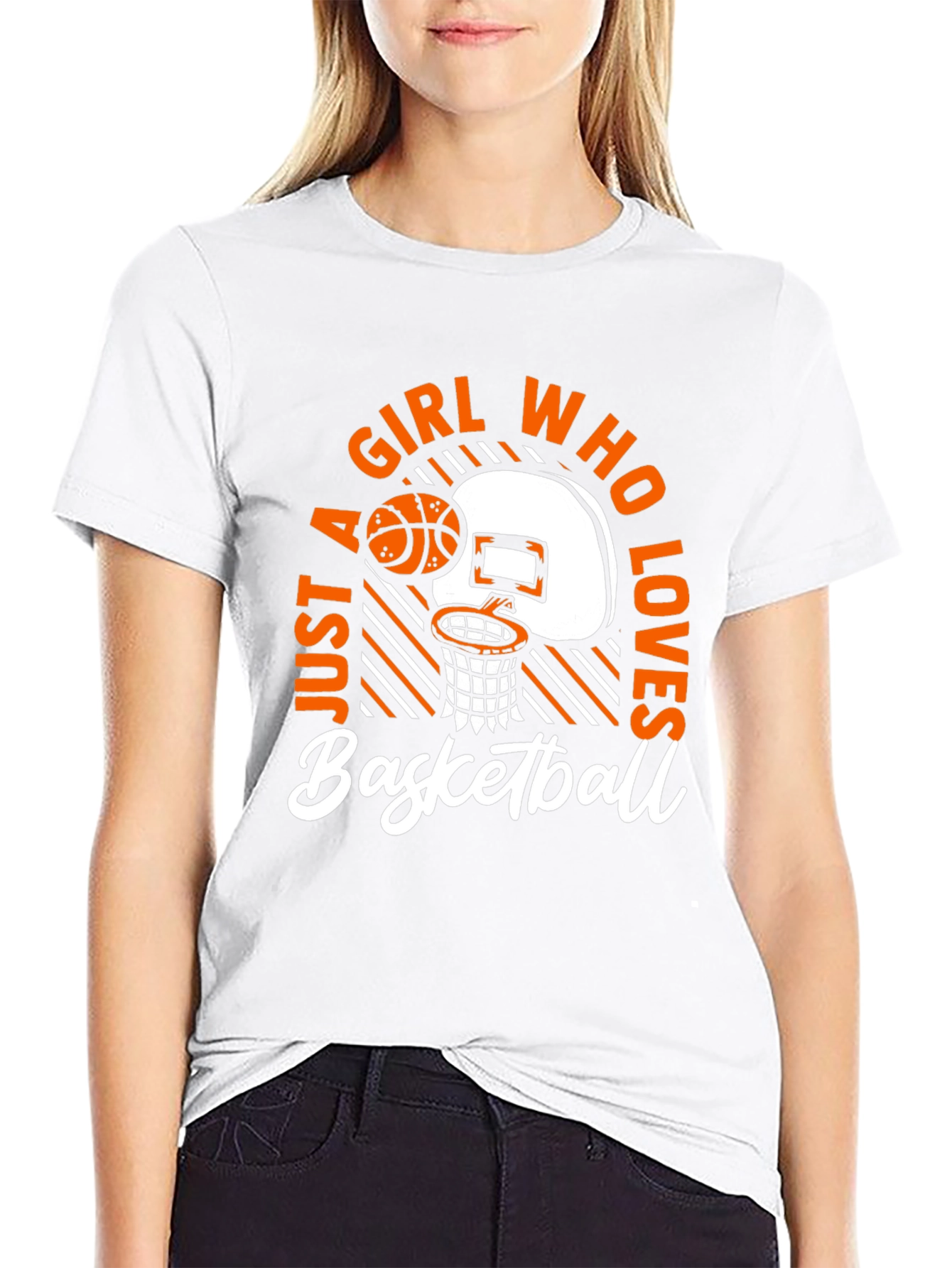 Girl Who Loves Basketball T-Shirt