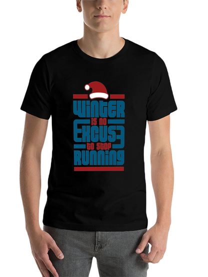 Winter Running Motivational T-Shirt