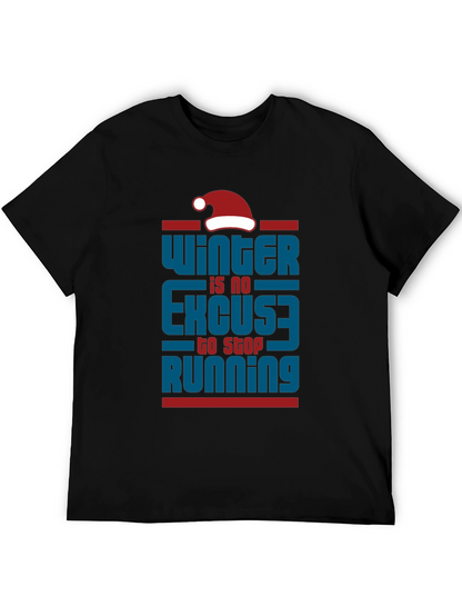 Winter Running Motivational T-Shirt