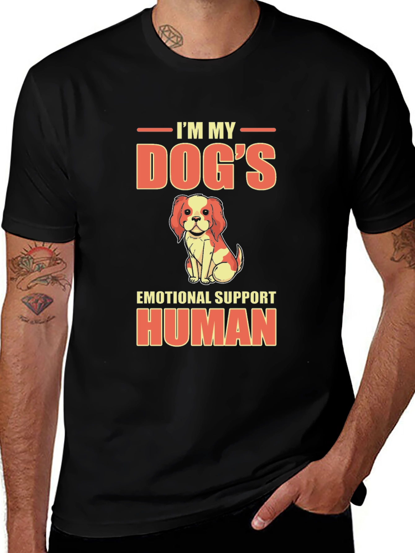 Dogs Emotional Support Human T-Shirt