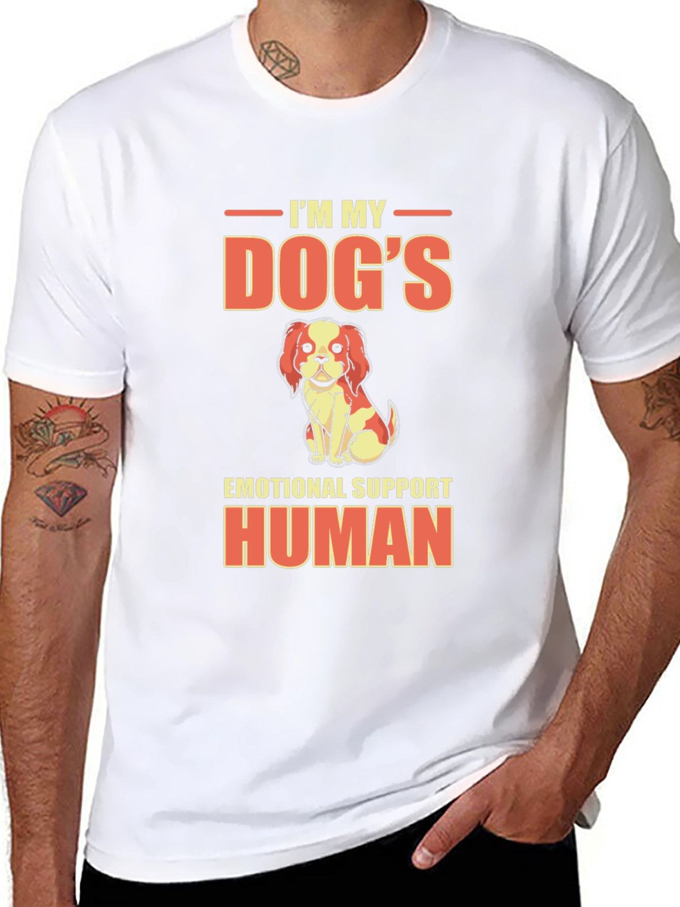 Dogs Emotional Support Human T-Shirt