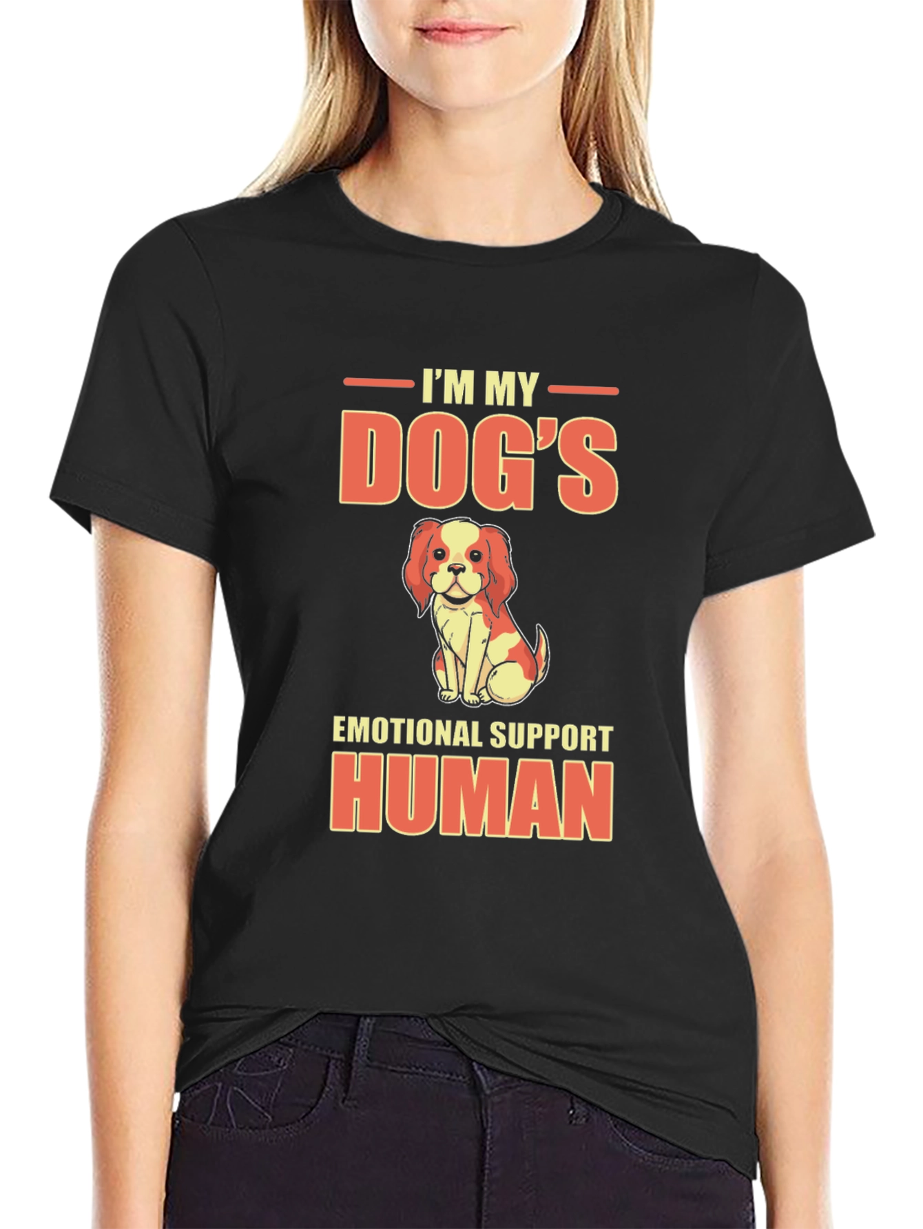 Dogs Emotional Support Human T-Shirt