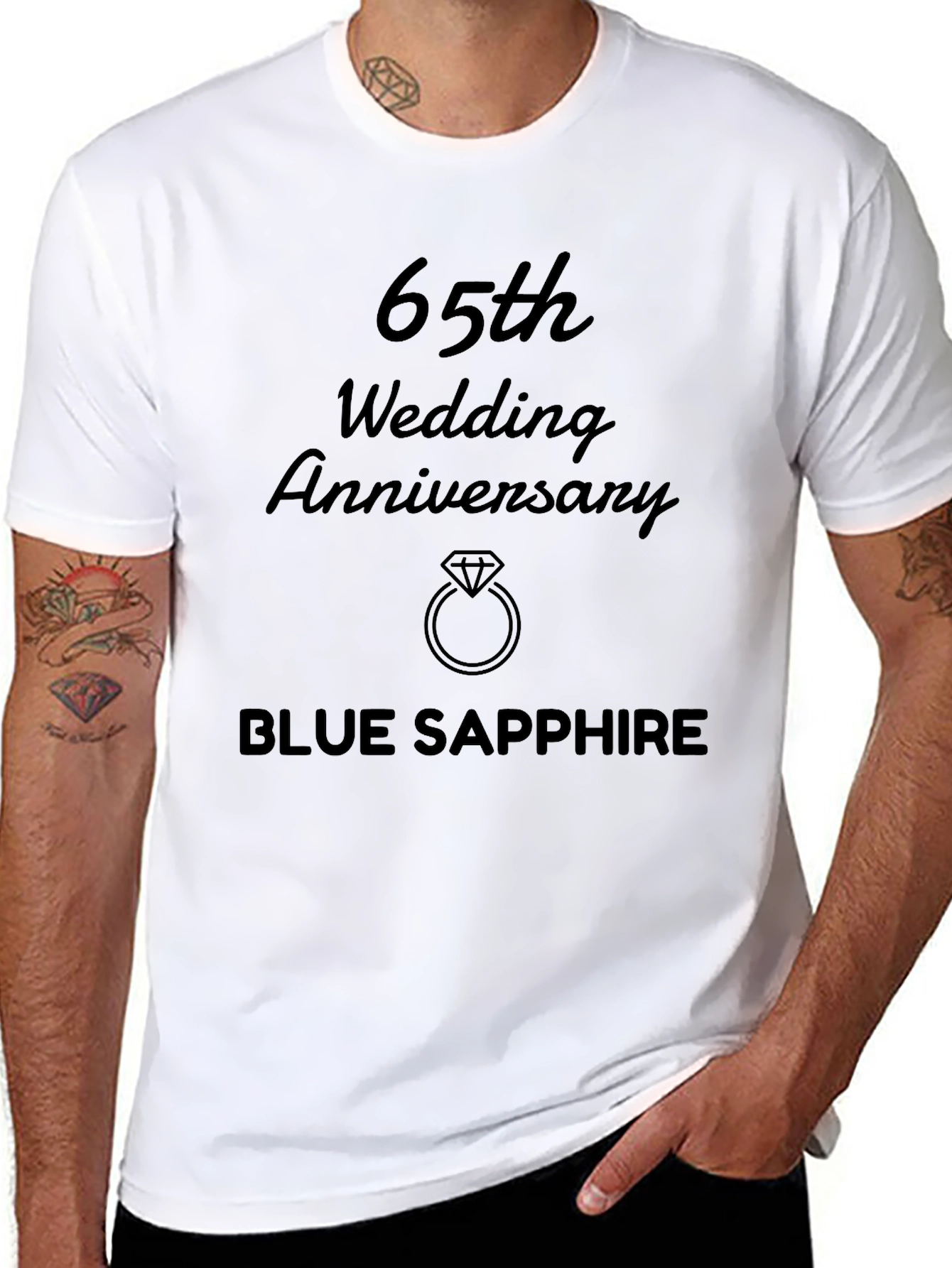 65th Wedding Anniversary Blue Sapphire T-Shirt