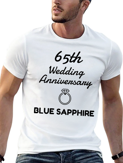 65th Wedding Anniversary Blue Sapphire T-Shirt