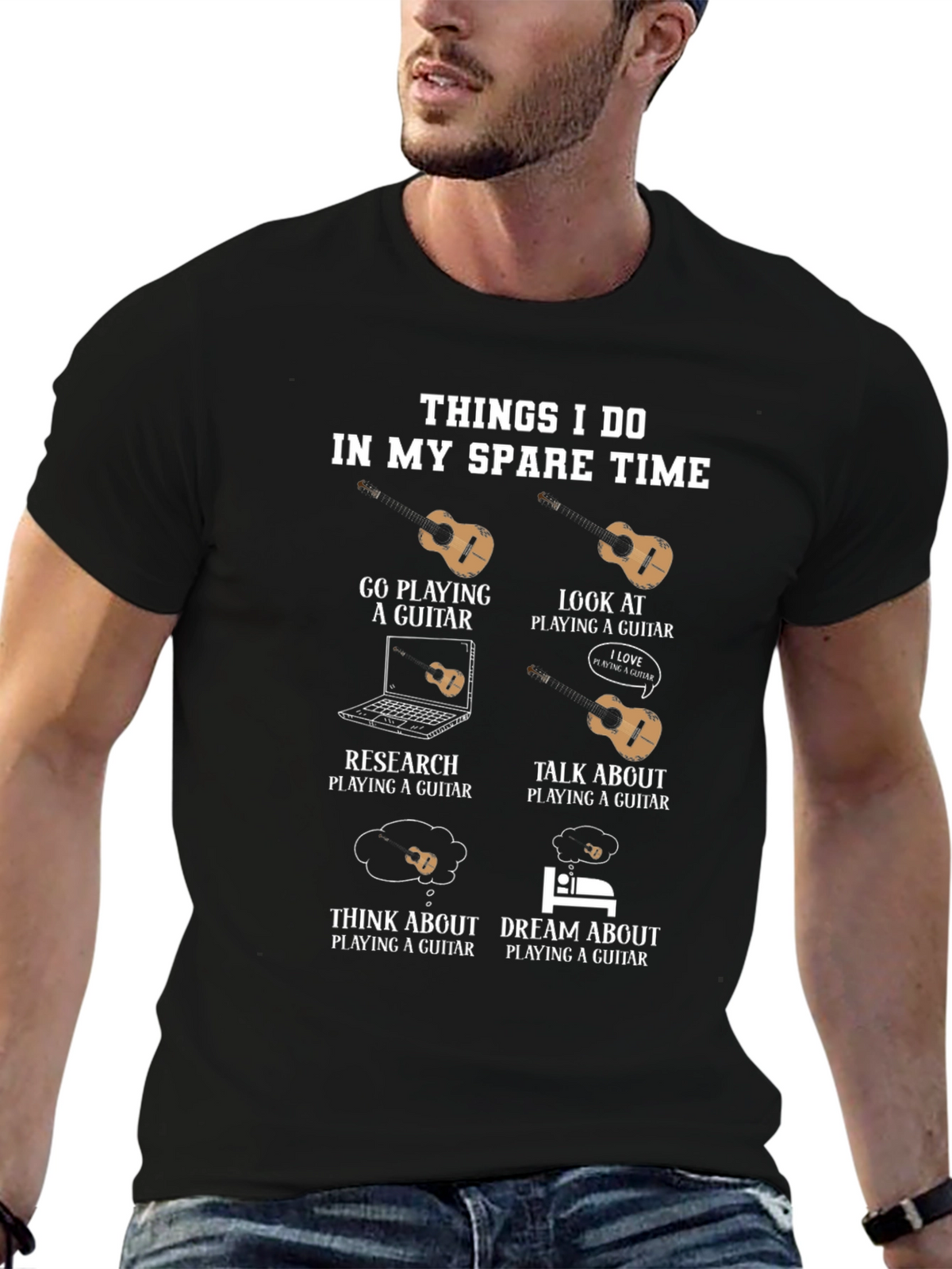 Guitar Player Hobby T-Shirt - Spare Time Activities