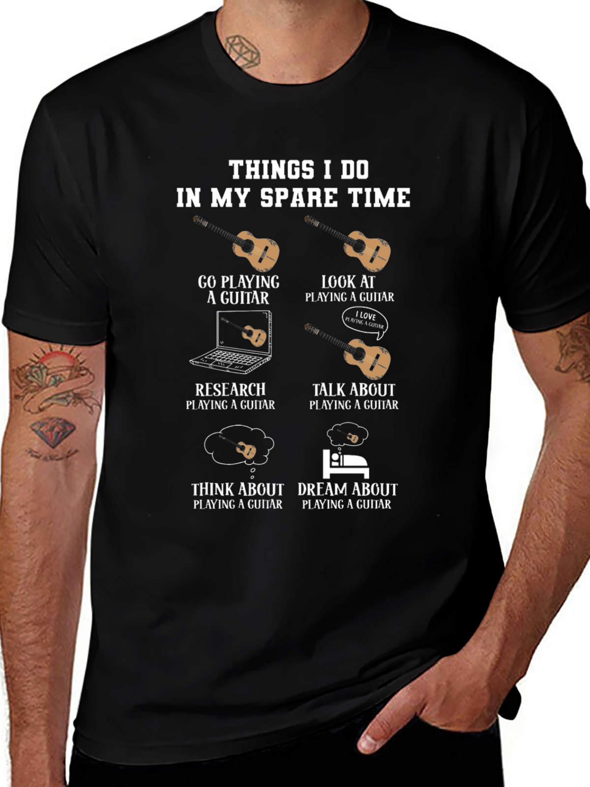 Guitar Player Hobby T-Shirt - Spare Time Activities