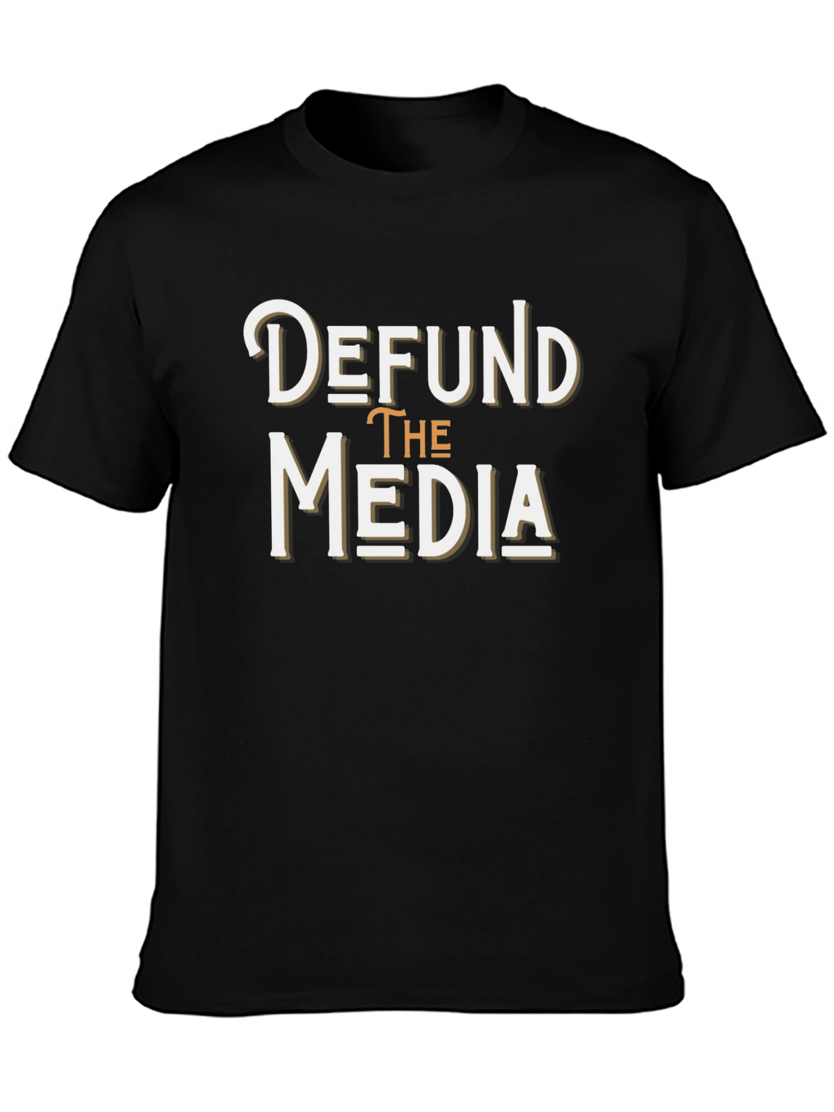 Defund the Media T-Shirt - Anti-Establishment Graphic Tee