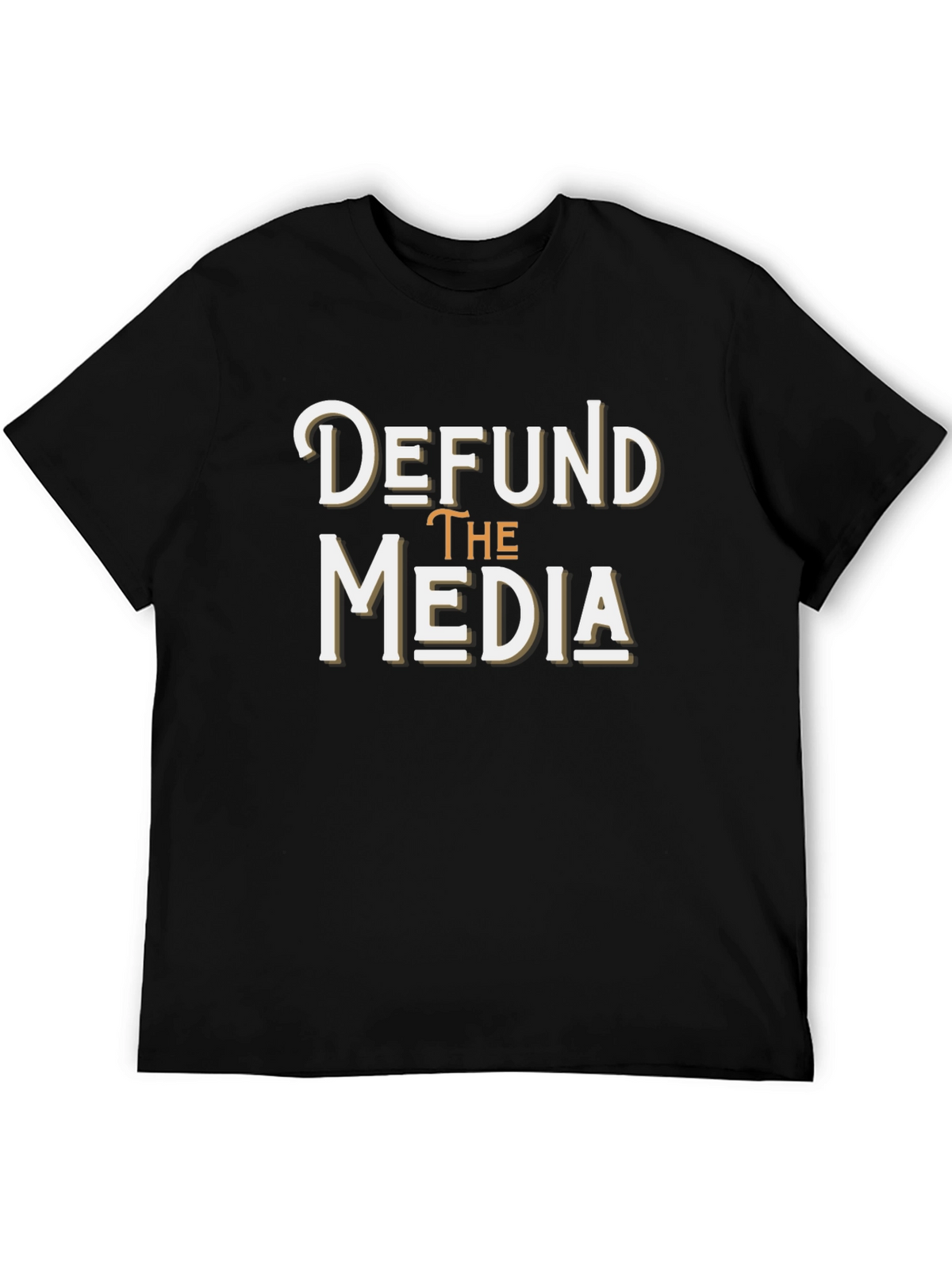 Defund the Media T-Shirt - Anti-Establishment Graphic Tee