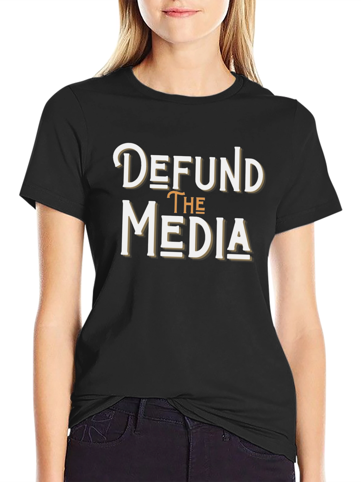 Defund the Media T-Shirt - Anti-Establishment Graphic Tee