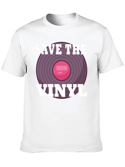 Save The Vinyl Graphic Tee - Music Lover T-Shirt