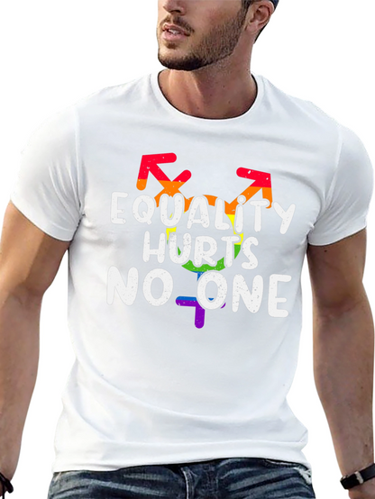 Equality Hurts No One LGBT Pride Graphic T-Shirt