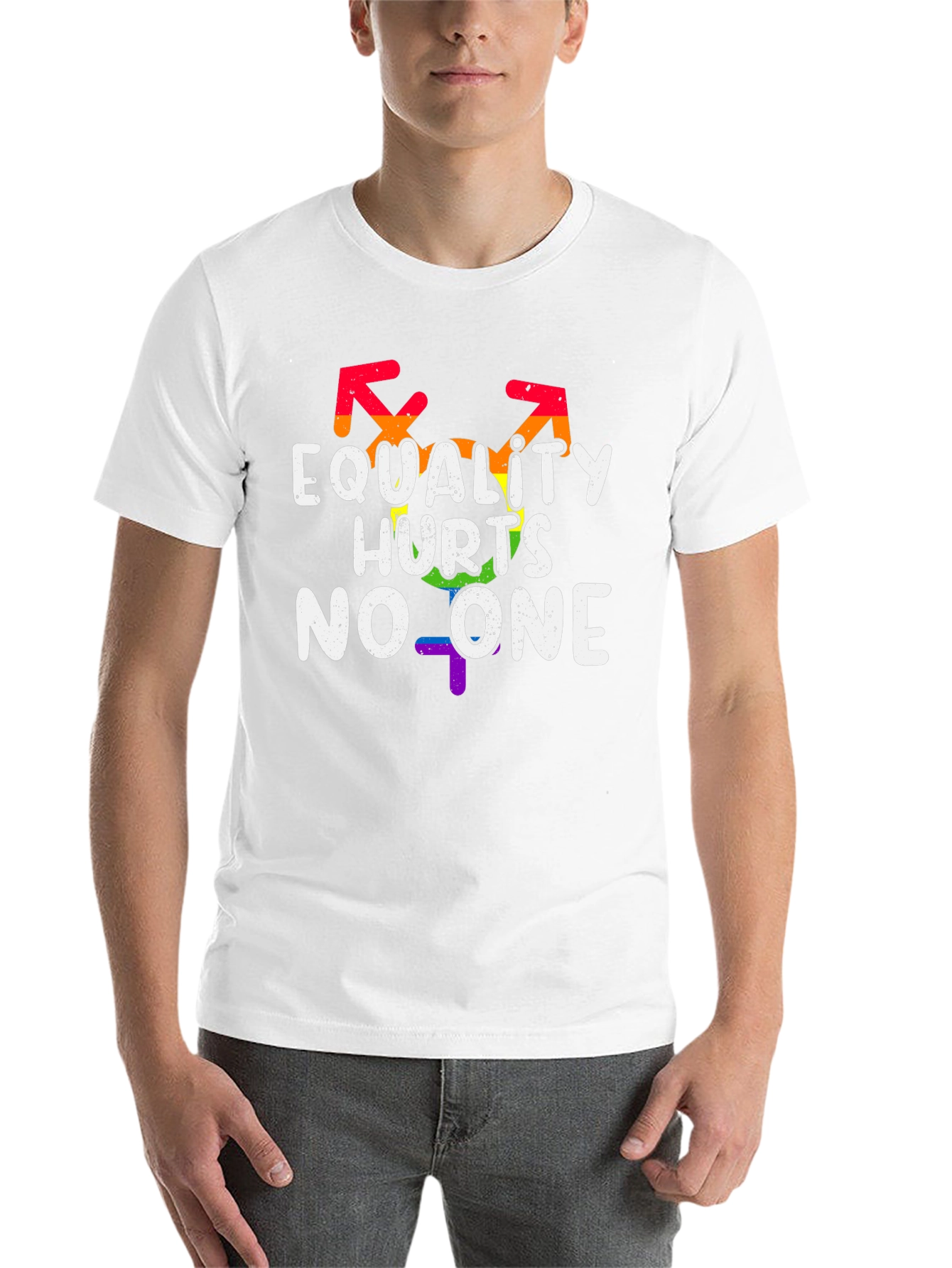 Equality Hurts No One LGBT Pride Graphic T-Shirt