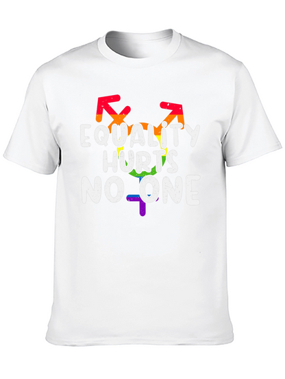 Equality Hurts No One LGBT Pride Graphic T-Shirt