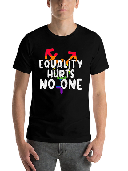Equality Hurts No One LGBT Pride Graphic T-Shirt
