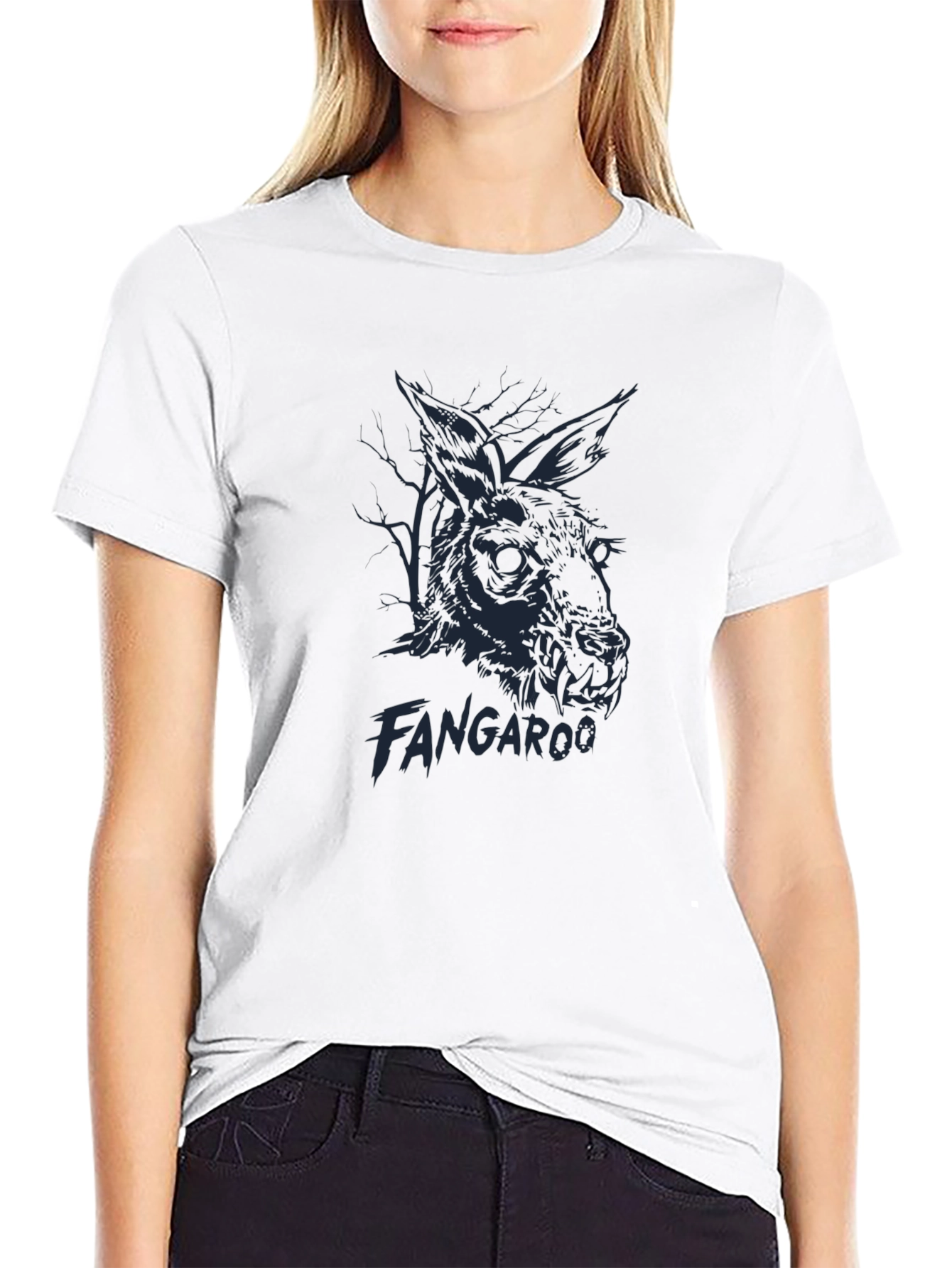 Fangaroo T-Shirt - Dark Graphic Tee for Men