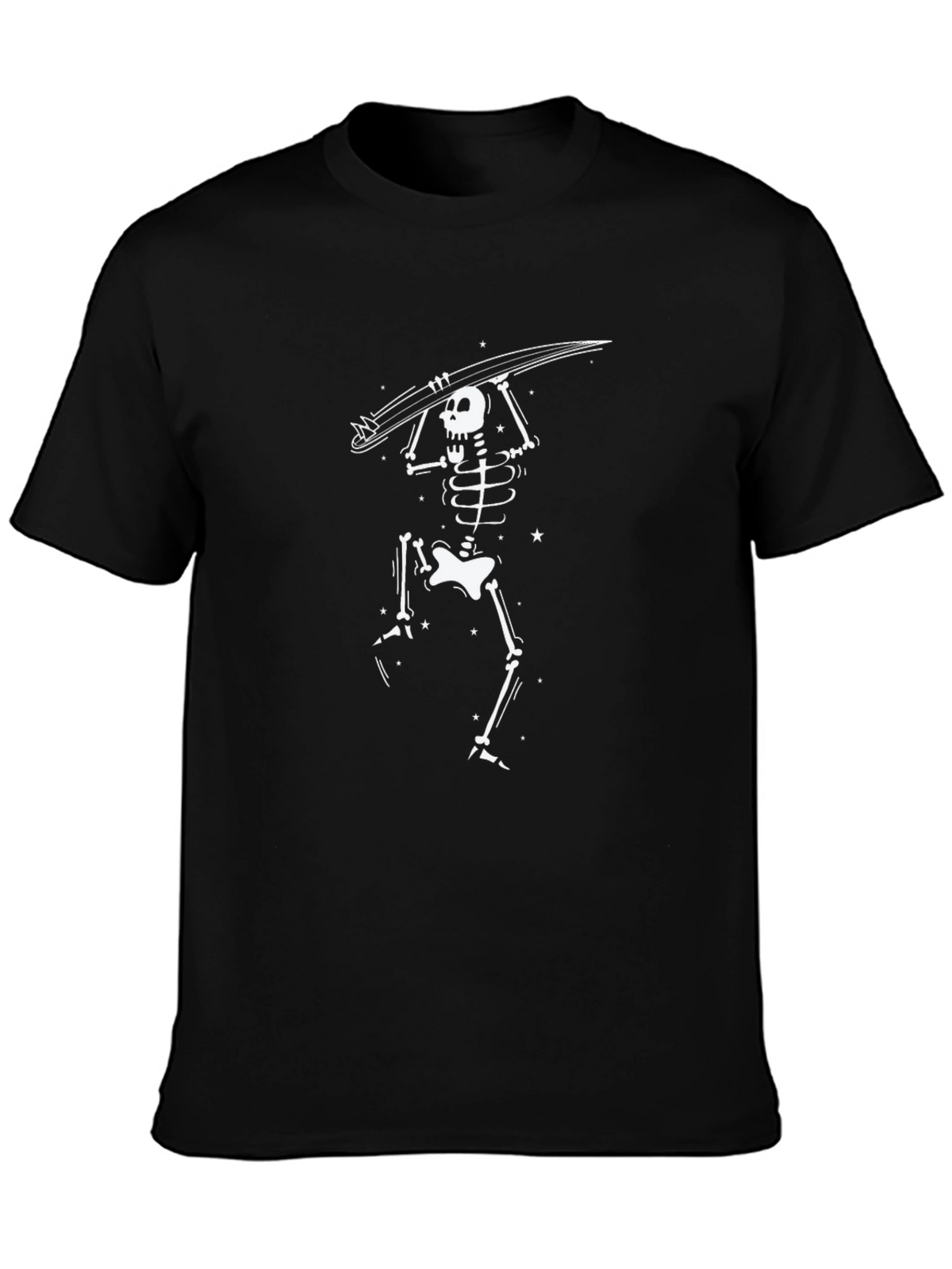Skeleton Surfer Graphic T-Shirt